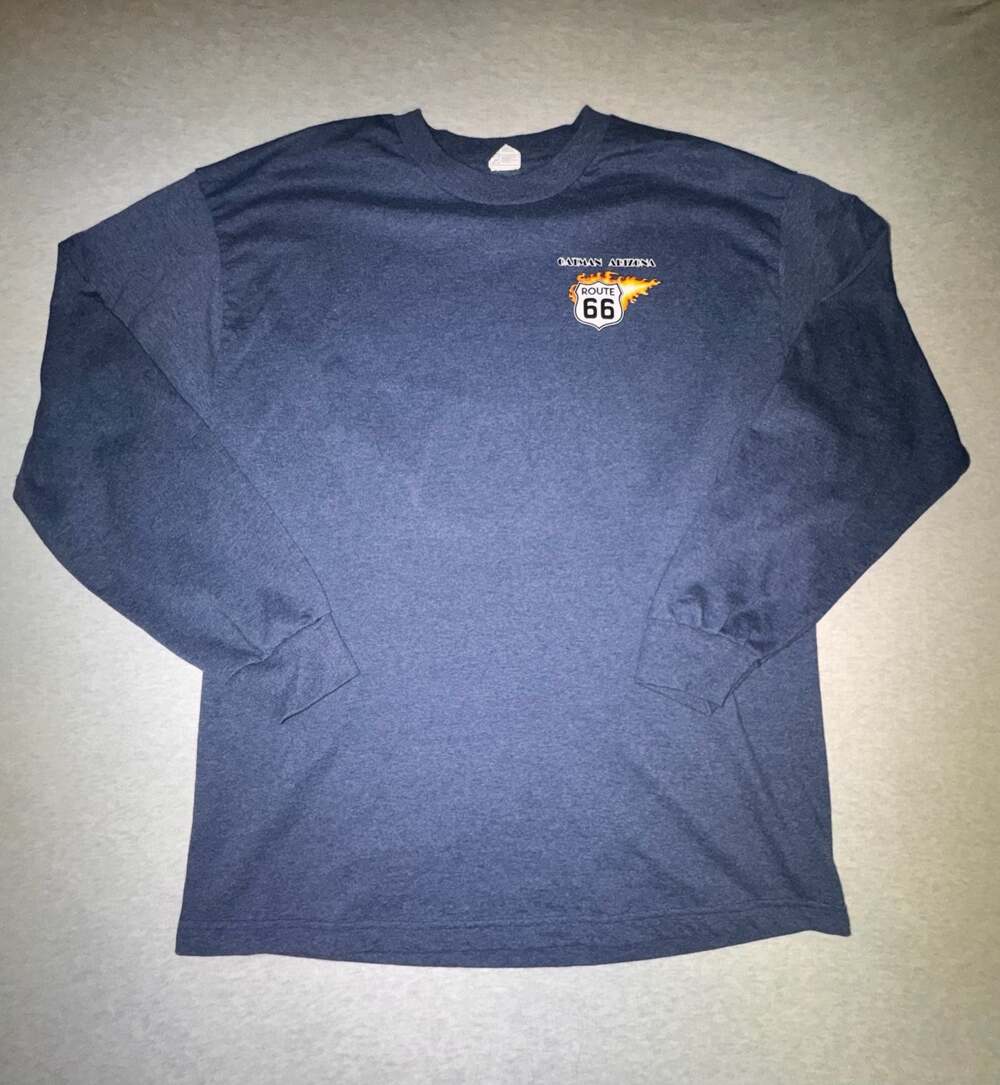 Alstyle Apparel & Activewear Oatman Arizona Route 66 Flaming Sign long sleeve